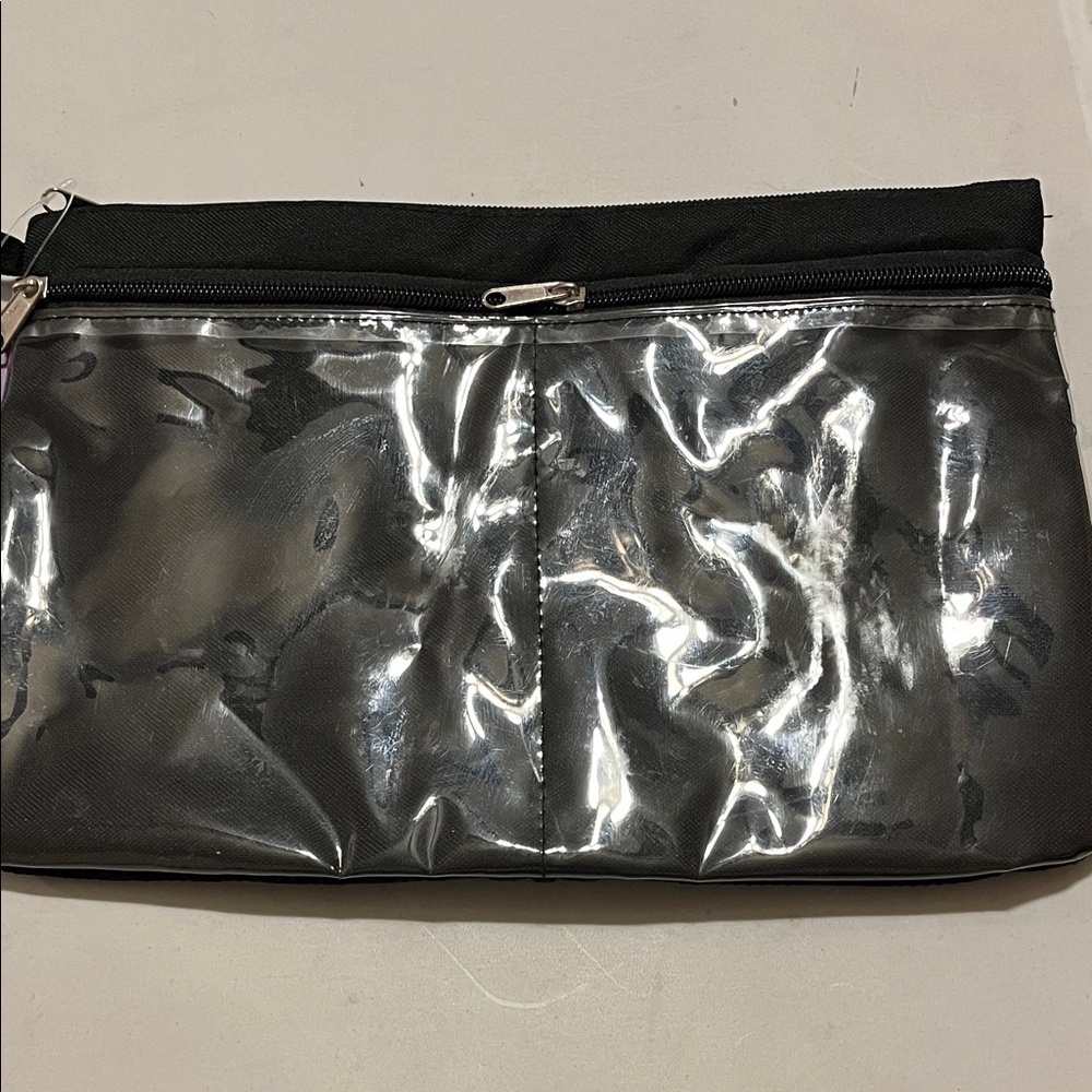 Elegant Black and Silver Women's Travel Bag